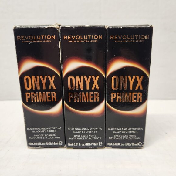 Revolution Onyx Blurring Mattifying Black Gel Primer 3 Pack - Picture 1 of 1